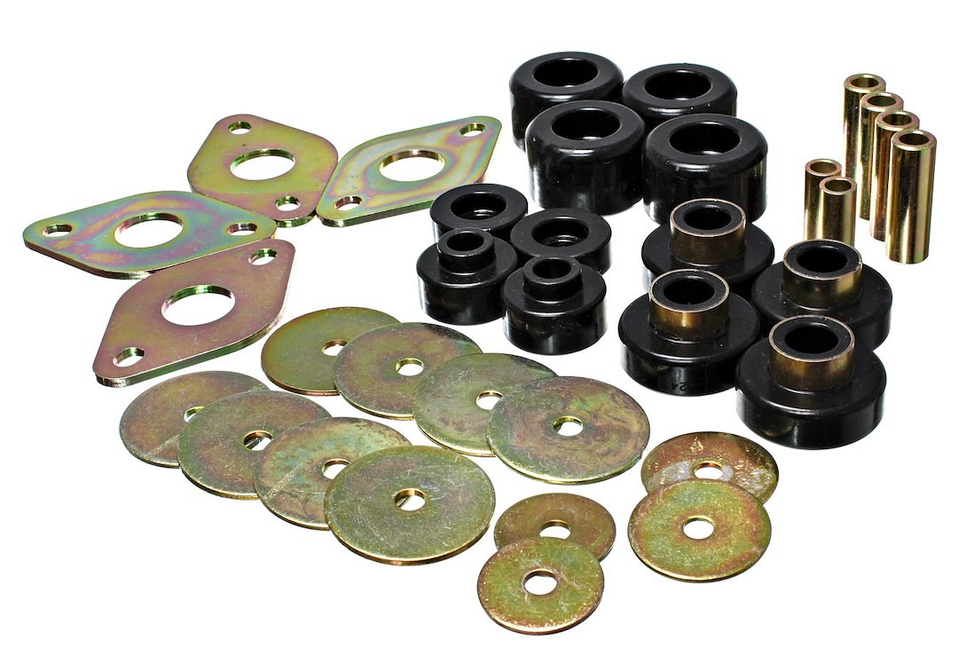 Energy Suspension Body Mount Bushings, Black, Polyurethane – 8.4109G