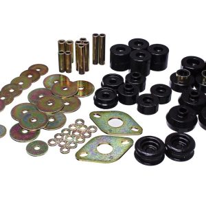 Energy Suspension Body Mount Bushings, Black, Polyurethane, With Hardware – 8.4111G