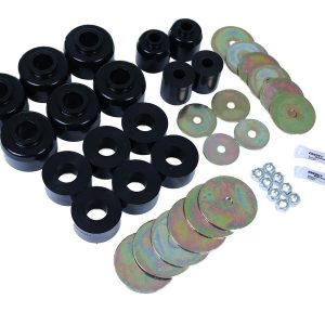 Energy Suspension Body Mount Bushings, Black, Rubber – 8.4114G