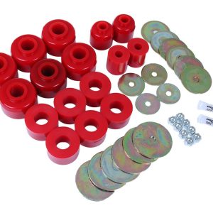 Energy Suspension Body Mount Bushings, Red, Rubber – 8.4114R