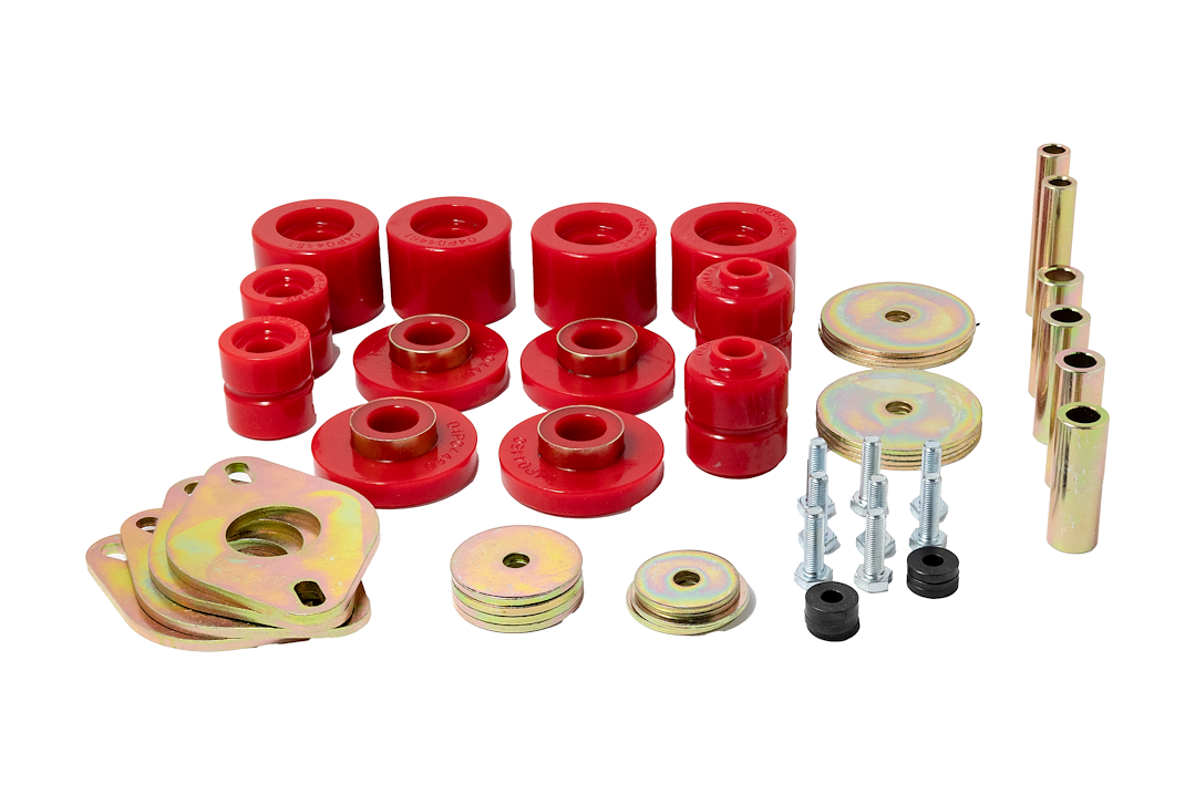 Energy Suspension Body Mount Bushings, Red, Polyurethane – 8.4118R