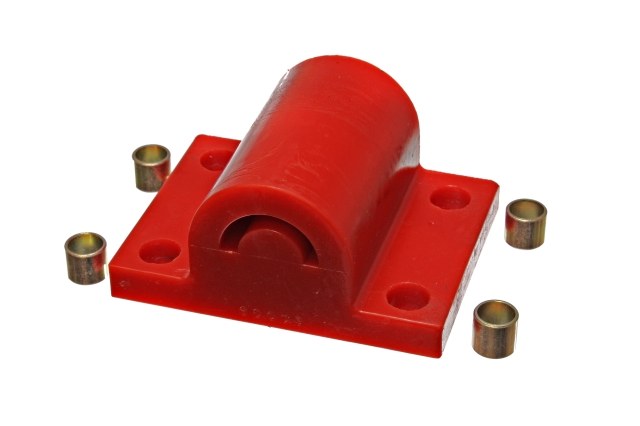 Energy Suspension Bump Stop, Polyurethane, 6 Inch Length X 4-1/2 Inch Width X 3 Inch Height, Red, Single, 3-1/8 Inch Bolt Center – 90.6006R