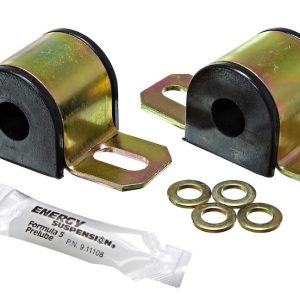 Energy Suspension Stabilizer Bar Mount Bushing, 0.6875 Inch Bar Diameter, Black, Polyurethane, Non-Greaseable – 9.5105G