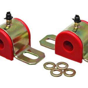 Energy Suspension Stabilizer Bar Mount Bushing, 0.875 Inch Bar Diameter, Red, Polyurethane, Greaseable – 9.5158R