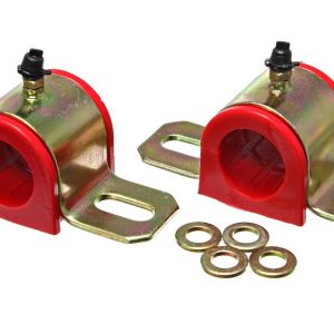 Energy Suspension Stabilizer Bar Mount Bushing, 1.125 Inch Bar Diameter, Red, Polyurethane, Greaseable – 9.5164R