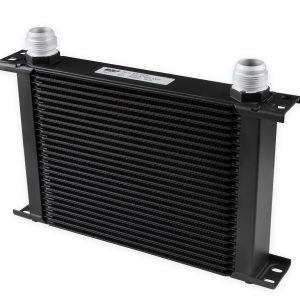 Earl’s Fluid Cooler, Ultrapro, For Engine Oil, 13 Inch Width X 2 Inch Depth X 7.6 Inch Height, 25 Rows Cooler, AN Fitting – 425-16ERL