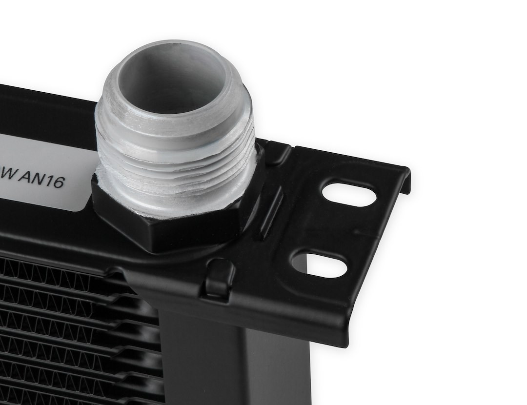 Earl’s Fluid Cooler, Ultrapro, For Engine Oil, 13 Inch Width X 2 Inch Depth X 7.6 Inch Height, 25 Rows Cooler, AN Fitting – 425-16ERL