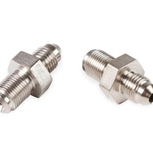 Earl’s Adapter Fitting, -3 AN Male to 10 Millimeter X 1 Male Thread, Steel, Set of 2, Bagged Packaging – 592032ERL