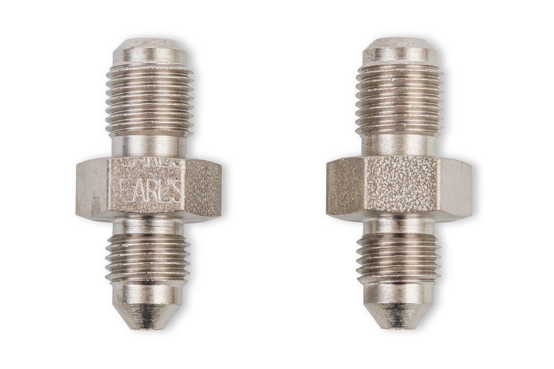 Earl’s Adapter Fitting, -3 AN Male to 10 Millimeter X 1 Male Thread, Steel, Set of 2, Bagged Packaging – 592032ERL
