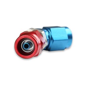 Earl’s Hose End Fitting, Speed-Seal ™, -3 AN Hose, 45 Degree Low Profile, Anodized, Aluminum, Single, Bagged Packaging – 604533ERL