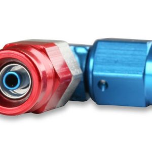 Earl’s Hose End Fitting, Speed-Seal ™, -3 AN Hose, 90 Degree Low Profile, Anodized, Aluminum, Single, Bagged Packaging – 609033ERL