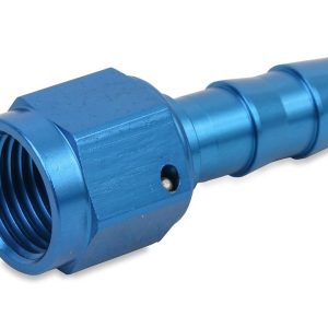 Earl’s Hose End Fitting, Super Stock ™, -6 AN Hose, -6 AN Female Outlet, Straight, Aluminum, Single with Collar, Bagged Packaging – 700167ERL