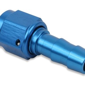 Earl’s Hose End Fitting, Super Stock ™, -6 AN Hose, -6 AN Female Outlet, Straight, Aluminum, Single with Collar, Bagged Packaging – 700167ERL