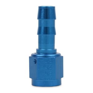 Earl’s Hose End Fitting, Super Stock ™, -6 AN Hose, -6 AN Female Outlet, Straight, Aluminum, Single with Collar, Bagged Packaging – 700167ERL