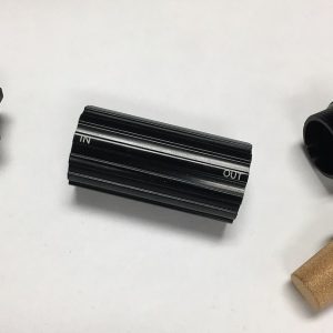 Earl’s Fuel Filter, Vapor Guard, IN-Line, 3/8 Inch Hose Barb Inlet/ Outlet, Anodized, Black, Aluminum, Single – 731066ERL