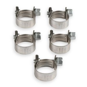 Earl’s Hose Clamp, Vapor Guard, Use with 3/8 Inch Vapor Guard Hose, Worm Gear, Steel, Pack of 5 – 750006ERL