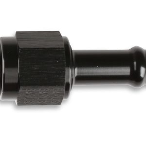 Earl’s Hose End Fitting, Vapor Guard, 3/8 Inch Hose, -06 AN Outlet, Straight, Anodized Black, Aluminum, Single – 750166ERL