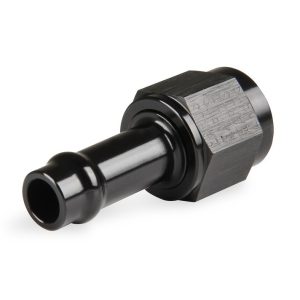 Earl’s Hose End Fitting, Vapor Guard, 3/8 Inch Hose, -06 AN Outlet, Straight, Anodized Black, Aluminum, Single – 750166ERL