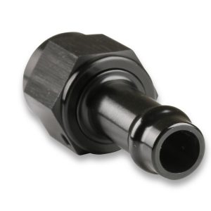 Earl’s Hose End Fitting, Vapor Guard, 3/8 Inch Hose, -06 AN Outlet, Straight, Anodized Black, Aluminum, Single – 750166ERL