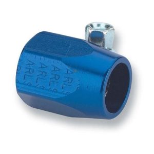 Earl’s Hose End Fitting Clamp, Econ-O-Fit ™, -6 AN Size, For Use with 0.54 Inch Diameter Fuel Lines and Oil Lines, Hexagonal, Aluminum – 900206ERLP