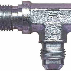 Earl’s Coupler Fitting, -3 AN Male, Bulkhead Run on Tee, Without O-Ring, Steel, Single, Bagged Packaging – 960403ERL