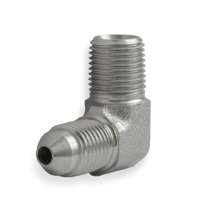 Earl’s Adapter Fitting, 90 Degree -3 AN Male to 1/8 Inch Male Pipe Thread, Zinc Plated, Steel, Single, Bagged Packaging – 962203ERL