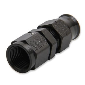 Earl’s Tube End Fitting, Ano-Tuff ™, -6 AN Female Fitting to 5/16 Inch Tube, Straight, Anodized, Aluminum, Bagged Packaging – AT165156ERL