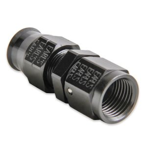 Earl’s Tube End Fitting, Ano-Tuff ™, -6 AN Female Fitting to 5/16 Inch Tube, Straight, Anodized, Aluminum, Bagged Packaging – AT165156ERL