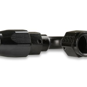 Earl’s Hose End Fitting, Ano-Tuff ™, -6 AN Hose, -6 AN Female Outlet, 90 Degree, Anodized, Black, Aluminum, Single, Bagged Packaging – AT809106ERL