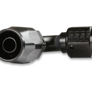 Earl’s Hose End Fitting, Ano-Tuff ™, -6 AN Hose, -6 AN Female Outlet, 90 Degree, Anodized, Black, Aluminum, Single, Bagged Packaging – AT809106ERL