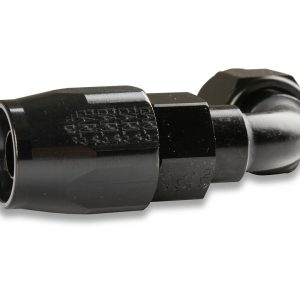 Earl’s Hose End Fitting, Ano-Tuff ™, -8 AN Hose, -8 AN Female Outlet, 90 Degree, Anodized, Black, Aluminum, Single, Bagged Packaging – AT809108ERL