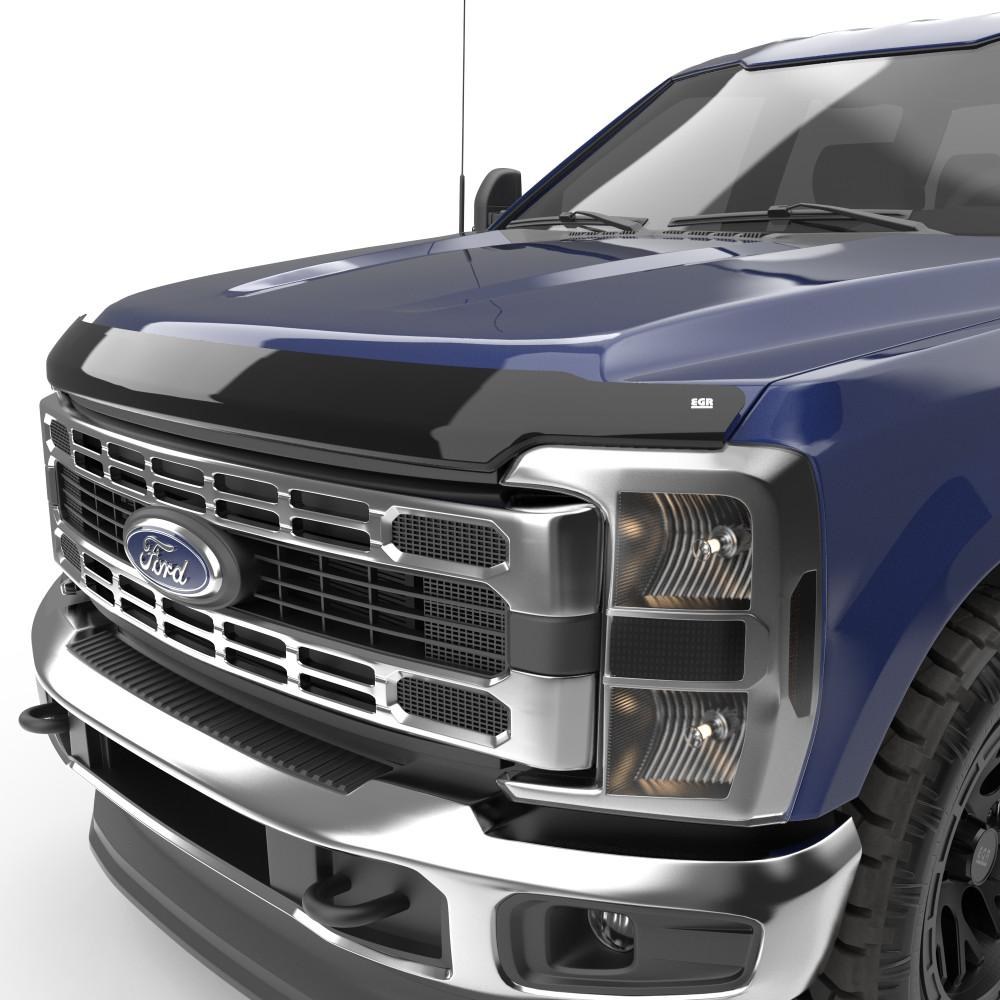EGR Bug Shield, Superguard, Aerodynamic Profile, Dark Smoke, Acrylic, With 3M Automotive Grade Adhesive – 303501