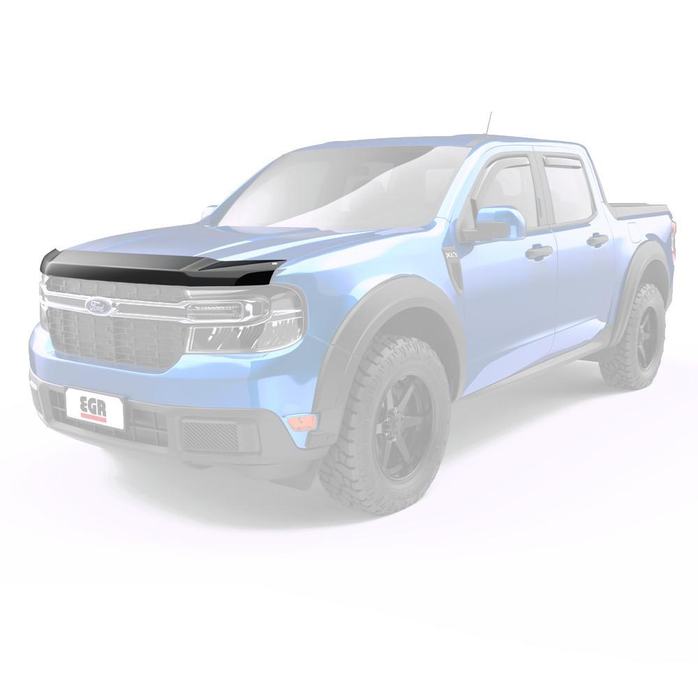 EGR Bug Shield, Superguard, Aerodynamic Profile, Smoke, Acrylic, With 3M Automotive Grade Adhesive – 303591