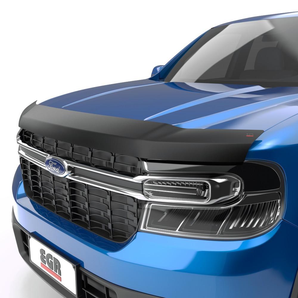 EGR Bug Shield, Superguard, Aerodynamic Profile, Matte Black, Acrylic, With 3M Automotive Grade Adhesive – 303595