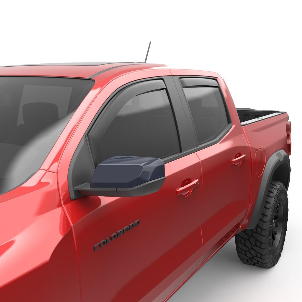 EGR Rainguard, Window Visor, Low Profile, IN-Channel, Matte Black, Acrylic, Set of 4 – 571485