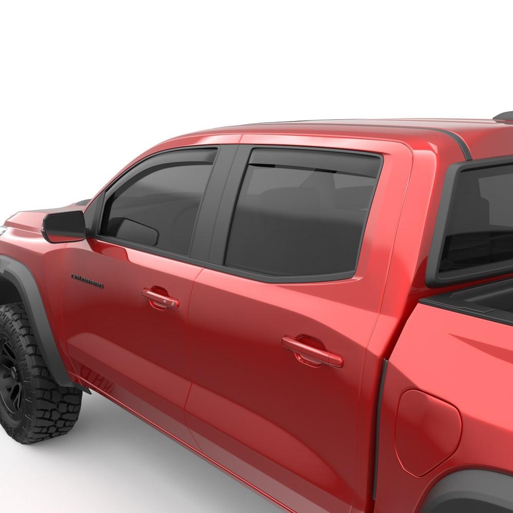 EGR Rainguard, Window Visor, Low Profile, IN-Channel, Matte Black, Acrylic, Set of 4 – 571485
