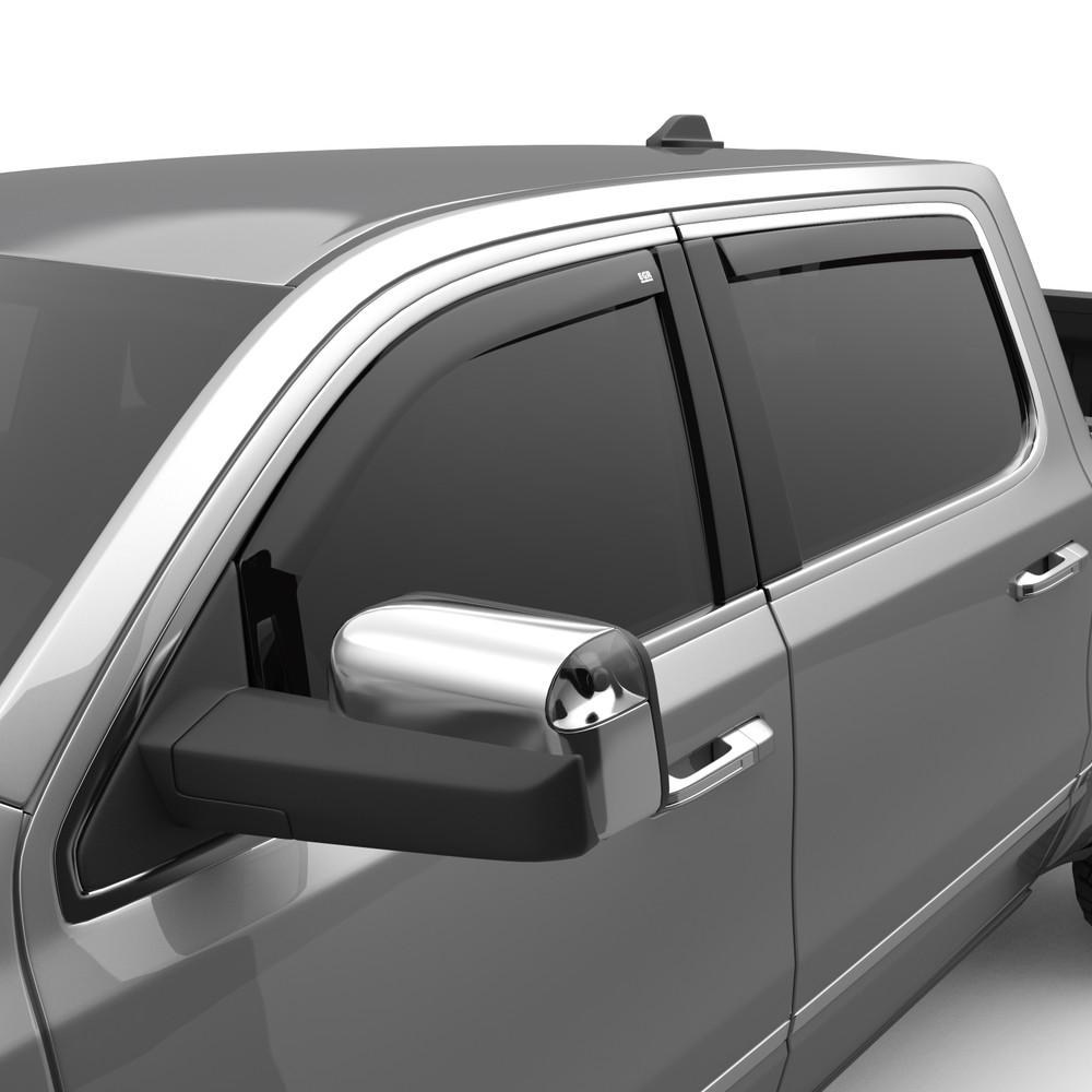 EGR Rainguard, Window Visor, Slim Design, IN-Channel, Dark Smoke, Acrylic, Set of 4 – 572951