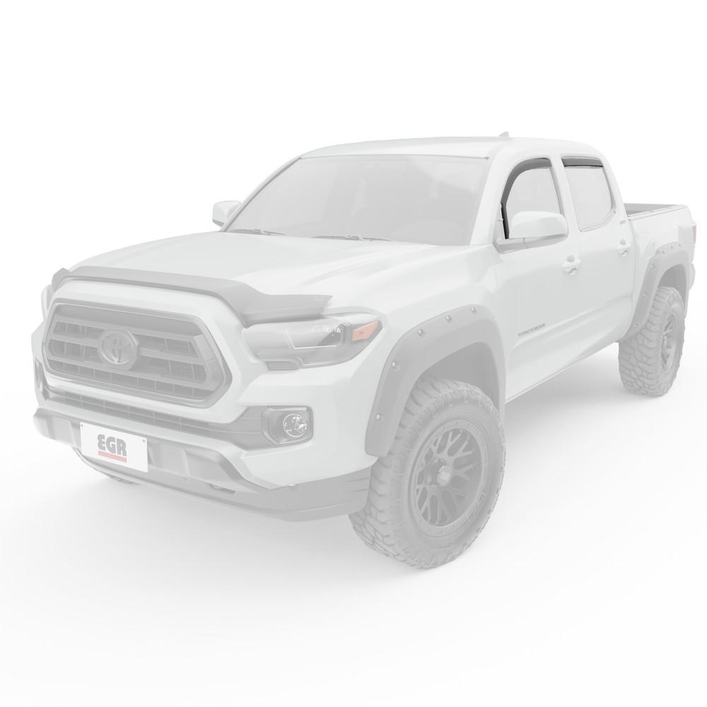 EGR Rainguard, Window Visor, Slim Design, IN-Channel, Dark Smoke, Acrylic, Set of 4 – 575081