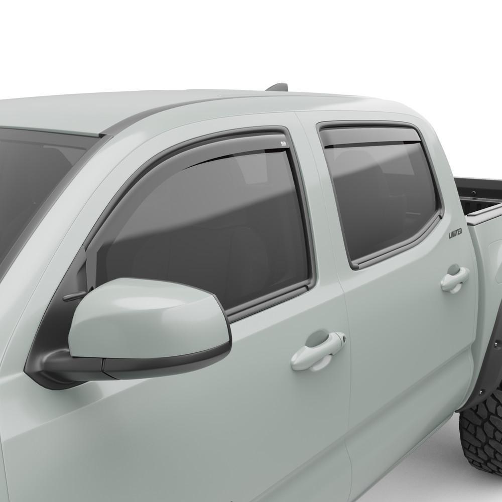 EGR Rainguard, Window Visor, Slim Design, IN-Channel, Dark Smoke, Acrylic, Set of 4 – 575081