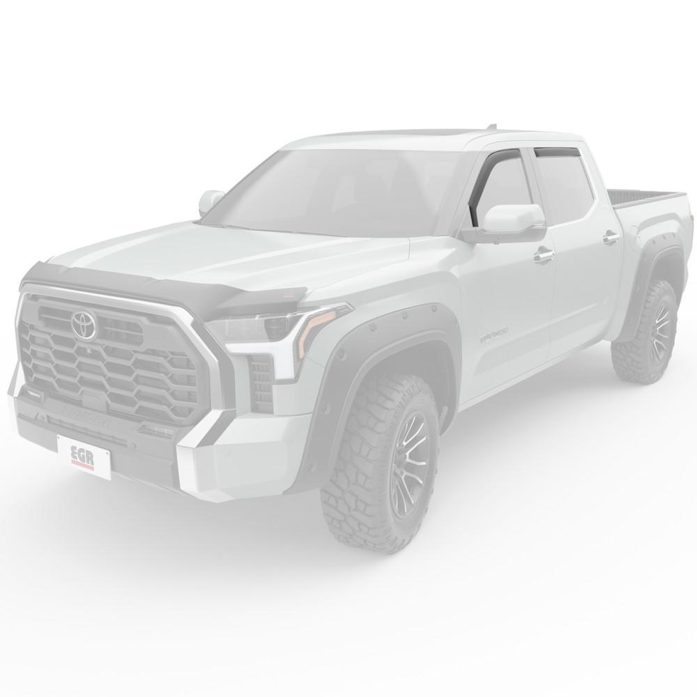 EGR Rainguard, Window Visor, Slim Design, IN-Channel, Dark Smoke, Acrylic, Set of 4 – 575401