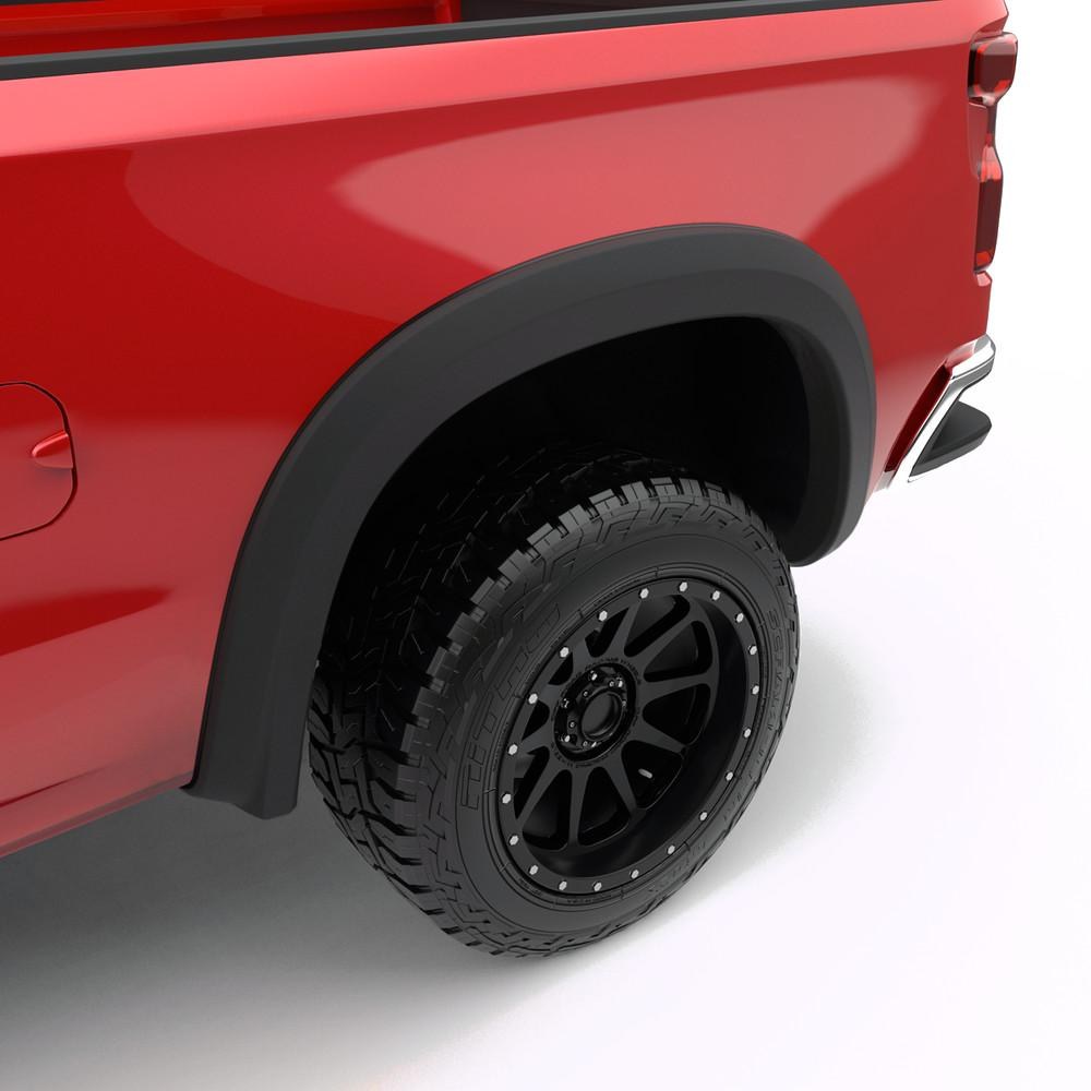 EGR Fender Flare, Rugged Look, Smooth Style, 2 Inch Tire Coverage, Matte Black, ABS Plastic, 5 Inch Height, Set of 4 – 751654