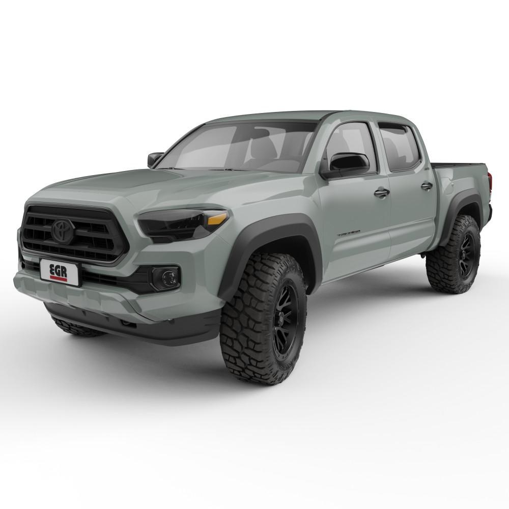 EGR Fender Flare, Summit, Smooth Style, 1 Inch Tire Coverage, Matte Black, ABS Plastic, 5 Inch Height, Set of 4 – 775084
