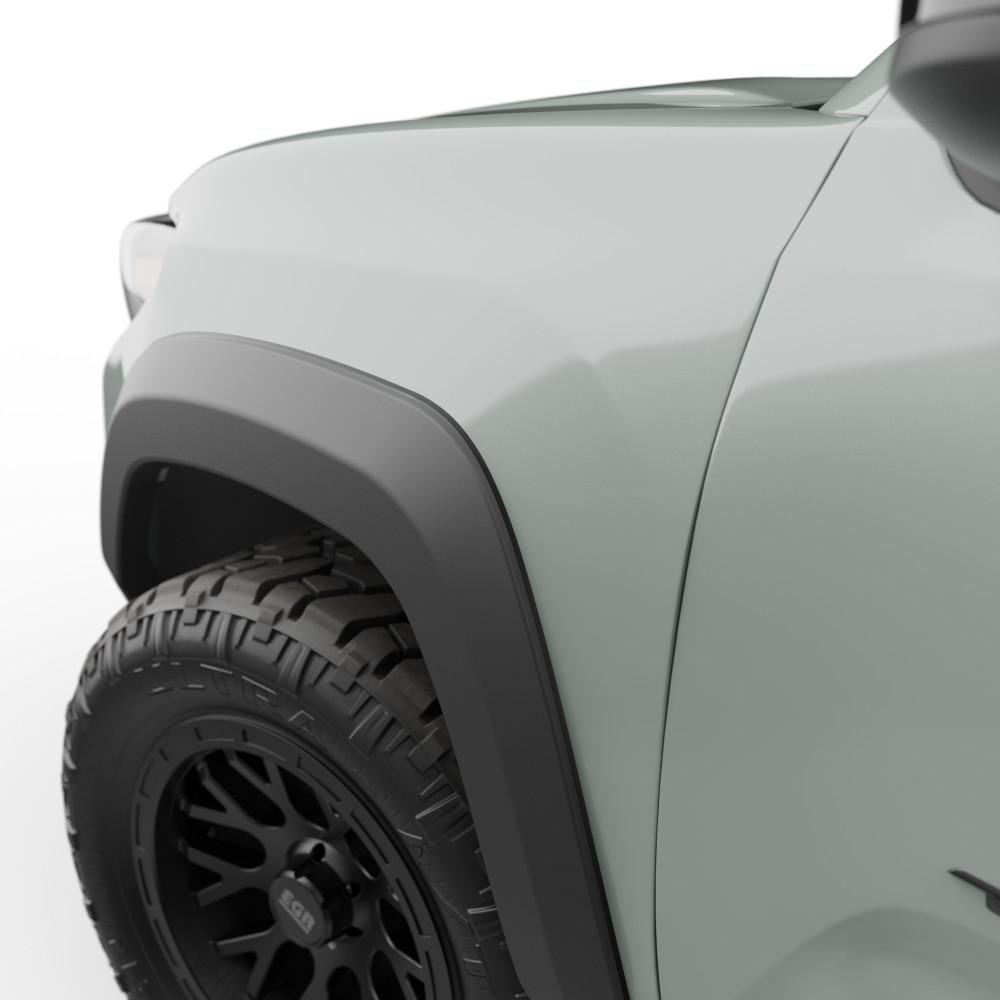 EGR Fender Flare, Summit, Smooth Style, 1 Inch Tire Coverage, Matte Black, ABS Plastic, 5 Inch Height, Set of 4 – 775084