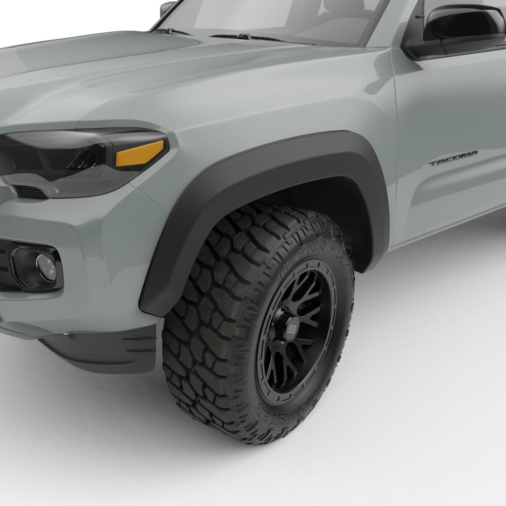 EGR Fender Flare, Summit, Smooth Style, 1 Inch Tire Coverage, Matte Black, ABS Plastic, 5 Inch Height, Set of 4 – 775084