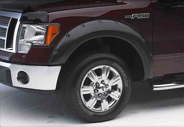 EGR Fender Flare, Redi-Fit, 2 Inch Tire Coverage, Lightly Textured Black, ABS Plastic, Set of 4 – 793374RI