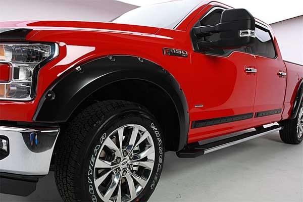 EGR Fender Flare, Redi-Fit, 2 Inch Tire Coverage, Lightly Textured Black, ABS Plastic, Set of 4 – 793574RI