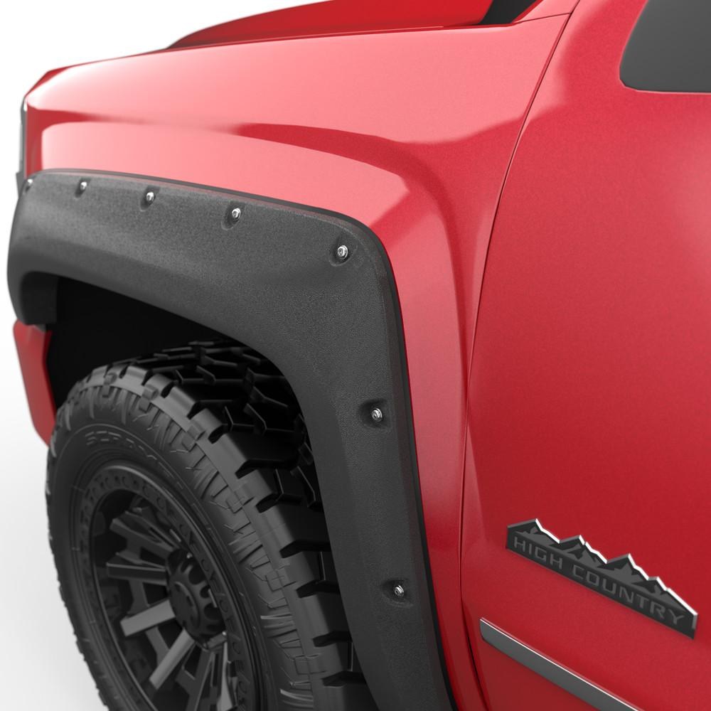 EGR Fender Flare, Baseline, Bolt on Style, 2 Inch Tire Coverage, Textured Black, ABS Plastic, 6 Inch Height, Set of 4 – BLF1008