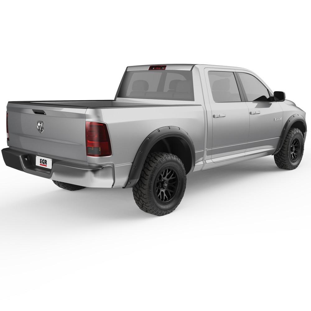 EGR Fender Flare, Baseline, Bolt on Style, 2 Inch Tire Coverage, Textured Black, ABS Plastic, 5 Inch Height, Set of 4 – BLF1015