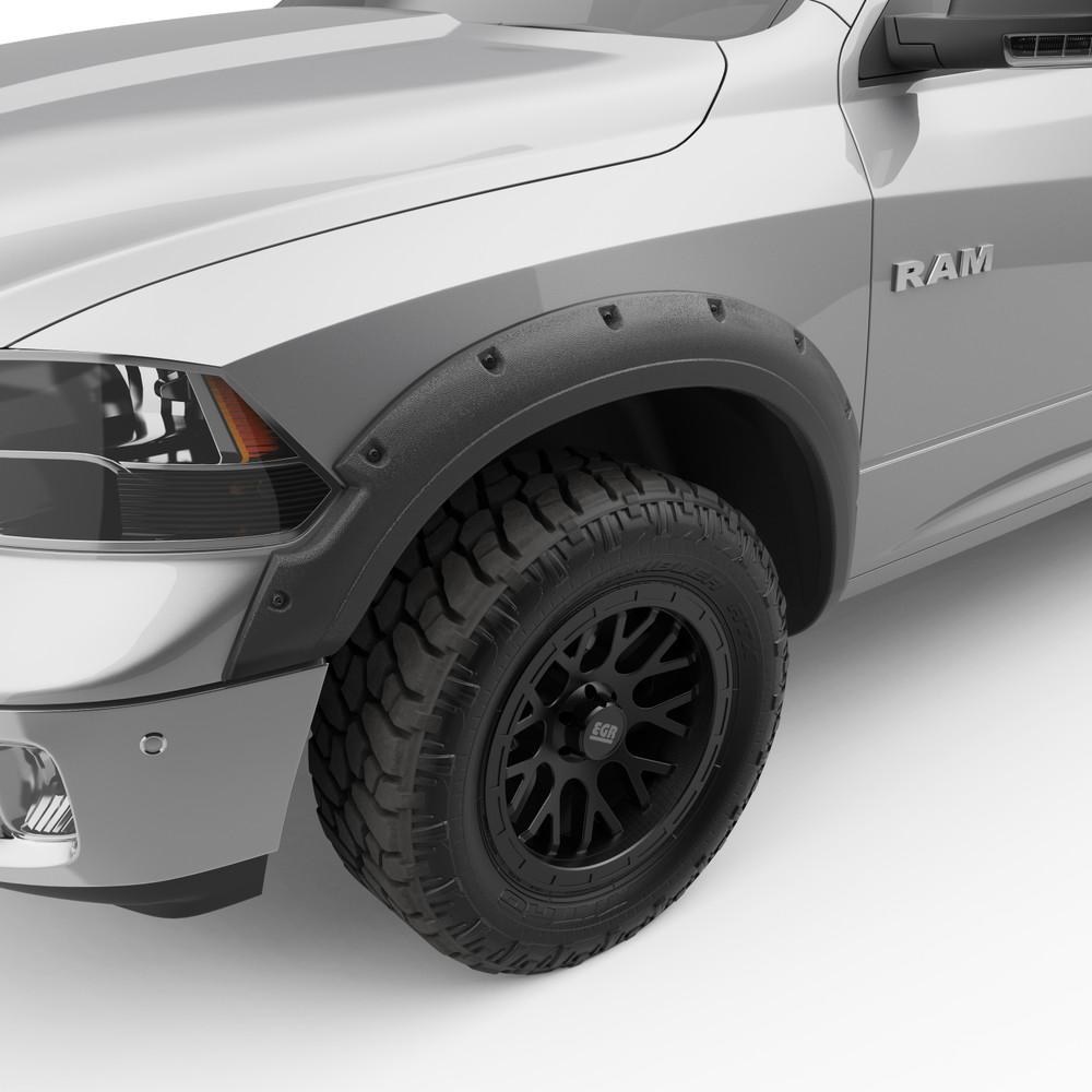 EGR Fender Flare, Baseline, Bolt on Style, 2 Inch Tire Coverage, Textured Black, ABS Plastic, 5 Inch Height, Set of 4 – BLF1015