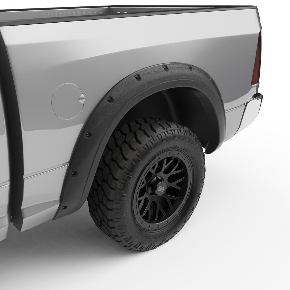 EGR Fender Flare, Baseline, Bolt on Style, 2 Inch Tire Coverage, Textured Black, ABS Plastic, 5 Inch Height, Set of 4 – BLF1015